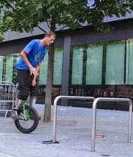 unicycle trials video