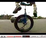Lots of freestyle unicycle